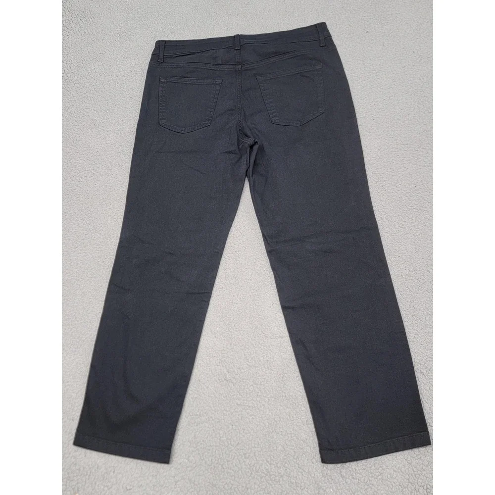 Express Jeans Mens 31x30 (Fits 34x29) Black Straight Stretch Temperature Control